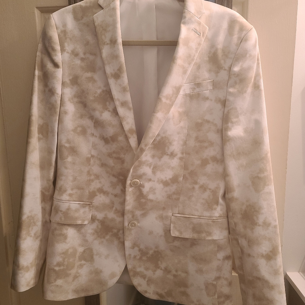JF J.Ferrar Mens Tie Dye Stretch Slim Fit Sports Coat.